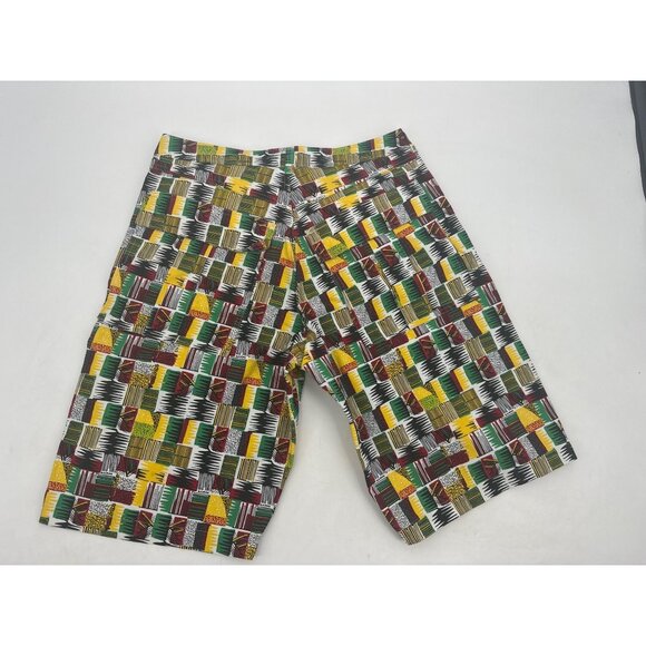 Air Jordan Mens Size M 32 Waist Multicolor Woven Graphic Denim Shorts - Picture 7 of 8